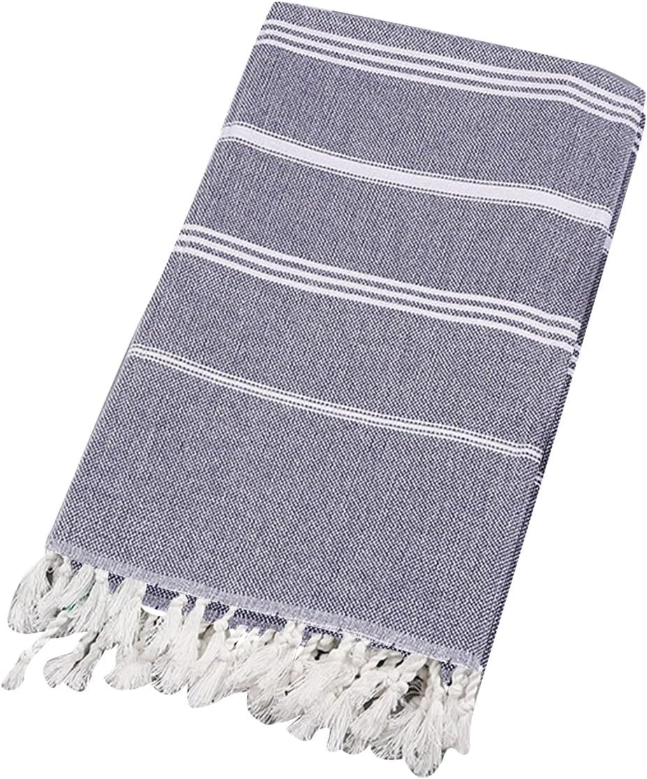 Turkish Beach Towels, 71x39 Inches Oversized Cotton Sand Free Quick Dry Beach Towel for Adults Kids,Lightweight Pool Towel Bathroom Towels,Travel Essentials
