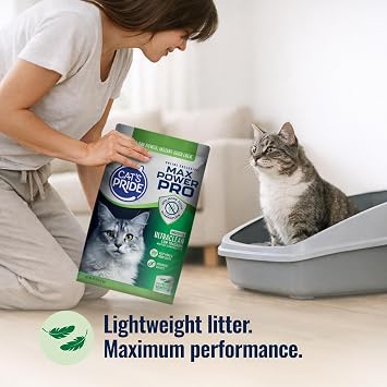 Cat's Pride Max Power Pro Ultraclean Lightweight Cat Litter, Low Tracking & Strongest Clumping Formula, Bag