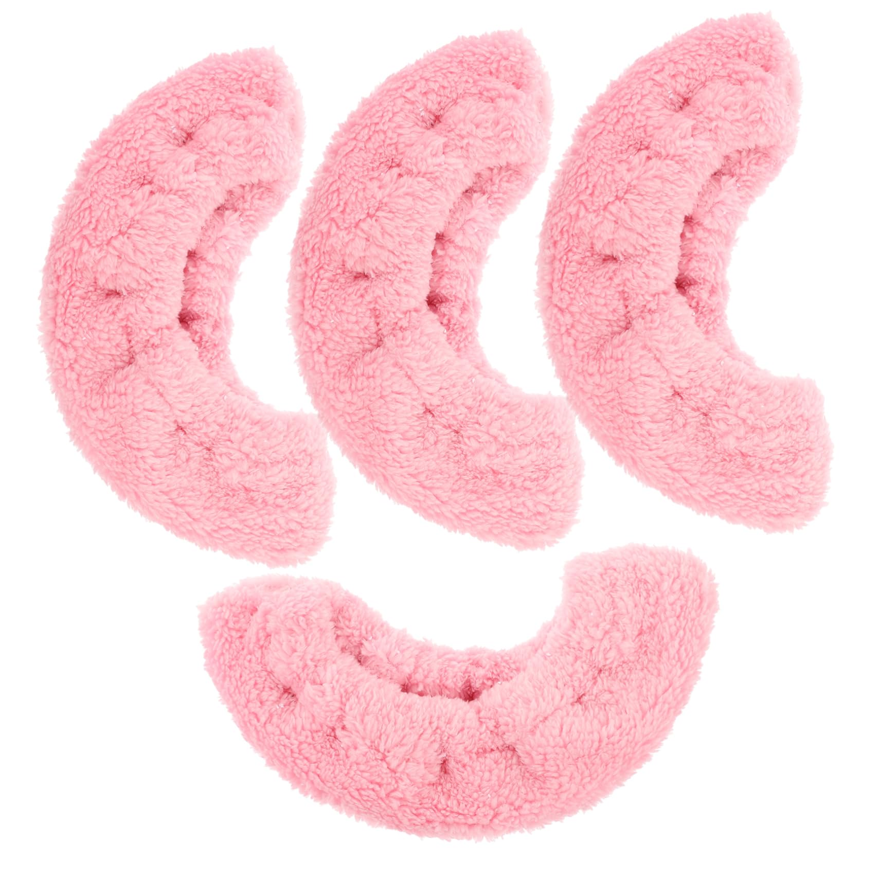 Abaodam 2Pair Elastic Plush Ice Skate Covers for Moisture Absorbing Towel Protector for Ice Hockey Figure Skating Light Pink S Practical Lightweight Accessory for Young Skaters