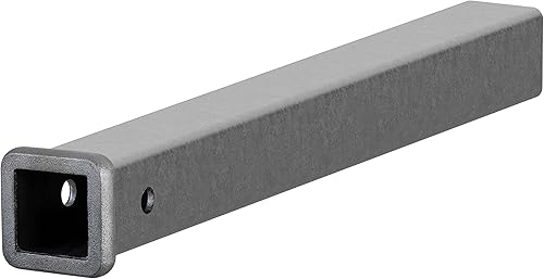 CURT 49240 Tubo receptor de enganche de remolque de acero crudo soldable de 2 pulgadas x 24 pulgadas