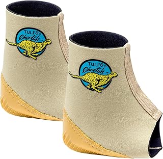Tuli's Cheetah Heel Cup with Compression Sleeve for Sever’s Disease and Heel Pain for Gymnasts and Dancers, X-Large, 1 Pair
