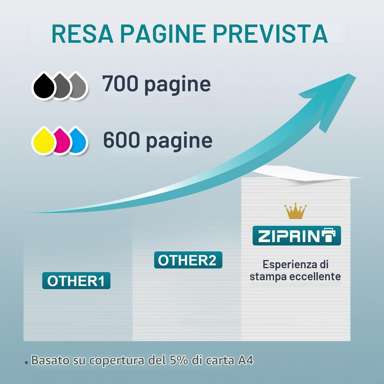 ZIPRINT 308 XL Cartucce Ersatz für cartucce HP 308, compatibili con le stampanti HP Envy 6120e, 6132e, 6532e, 6520e, 6100e, 6110e, 6122e, 6130e, 6530e (Nero/Colore, Confezione da 2)