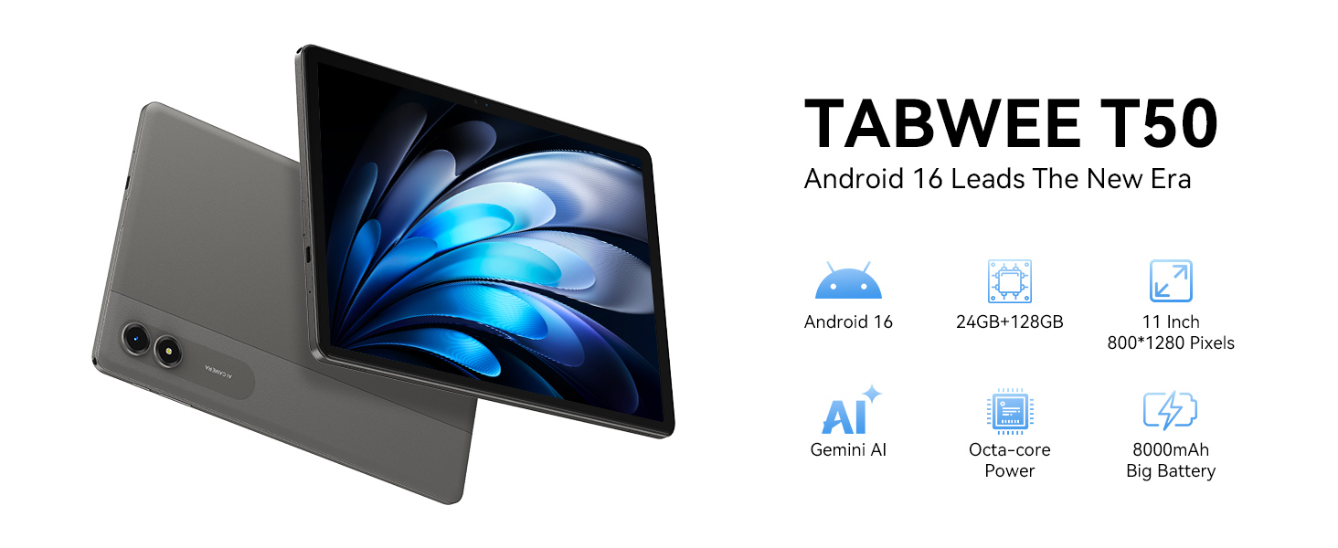 Amazon.com : Android 16 Tablet,11 Inch Tablet with 24GB RAM 128GB