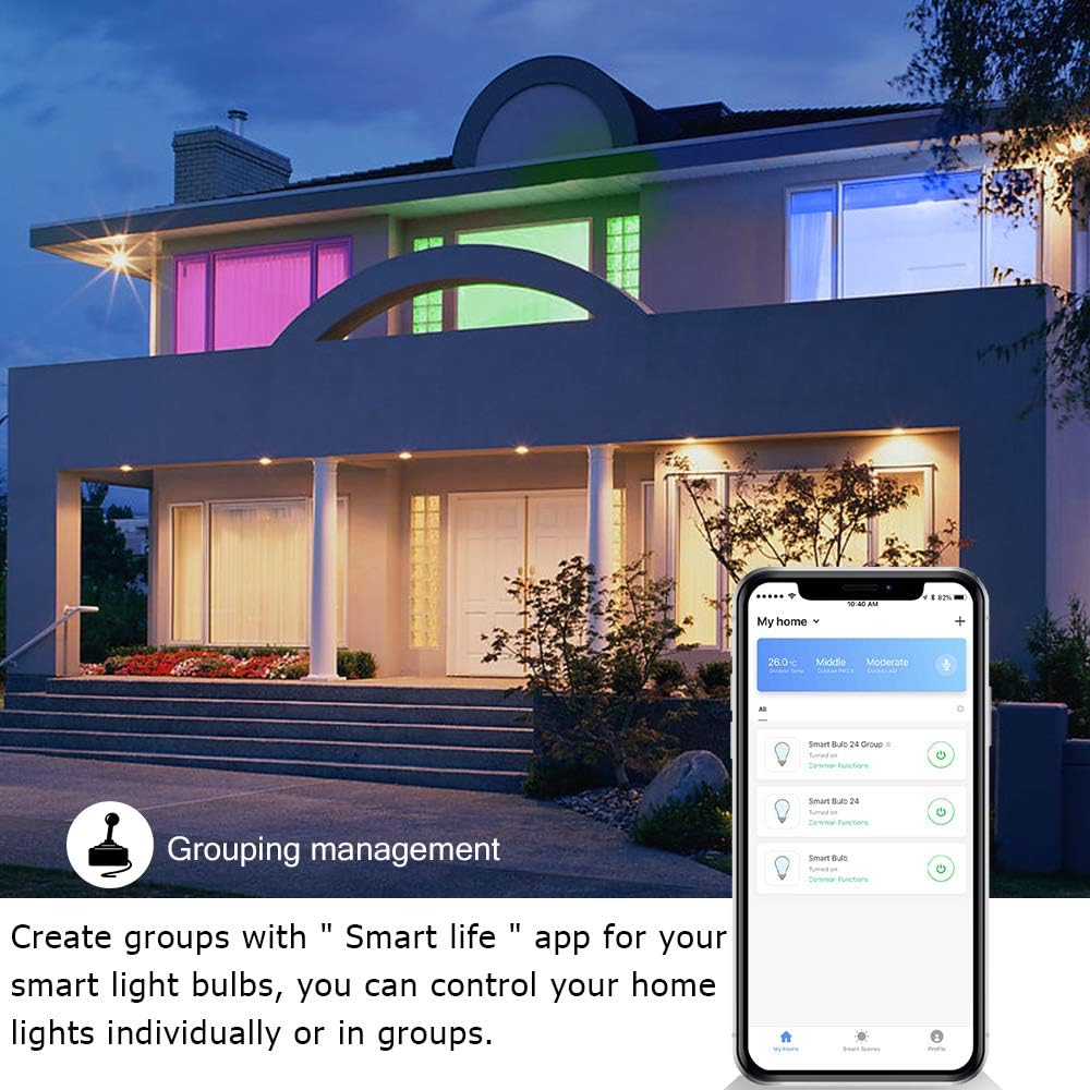 Suреr Bіg Clеаrаnсе! LEGELITE LED Smart Light Bulb, E26 7W WiFi Light Bulbs 2700K to 6500K Dimmable and RGBCW Color Changing, No Hub Required, Works with Amazon Echo Alexa Google Home and IFTTT, 60W Equivalent (4 Pack) Buу 1 gеt 1 LEGELITE LED Smart Light Bulb, E26 7W WiFi Light Bulbs 2700K to 6500K Dimmable and RGBCW Color Changing, No Hub Required, Works with Amazon Echo Alexa Google Home and IFTTT, 60W Equivalent (4 Pack)