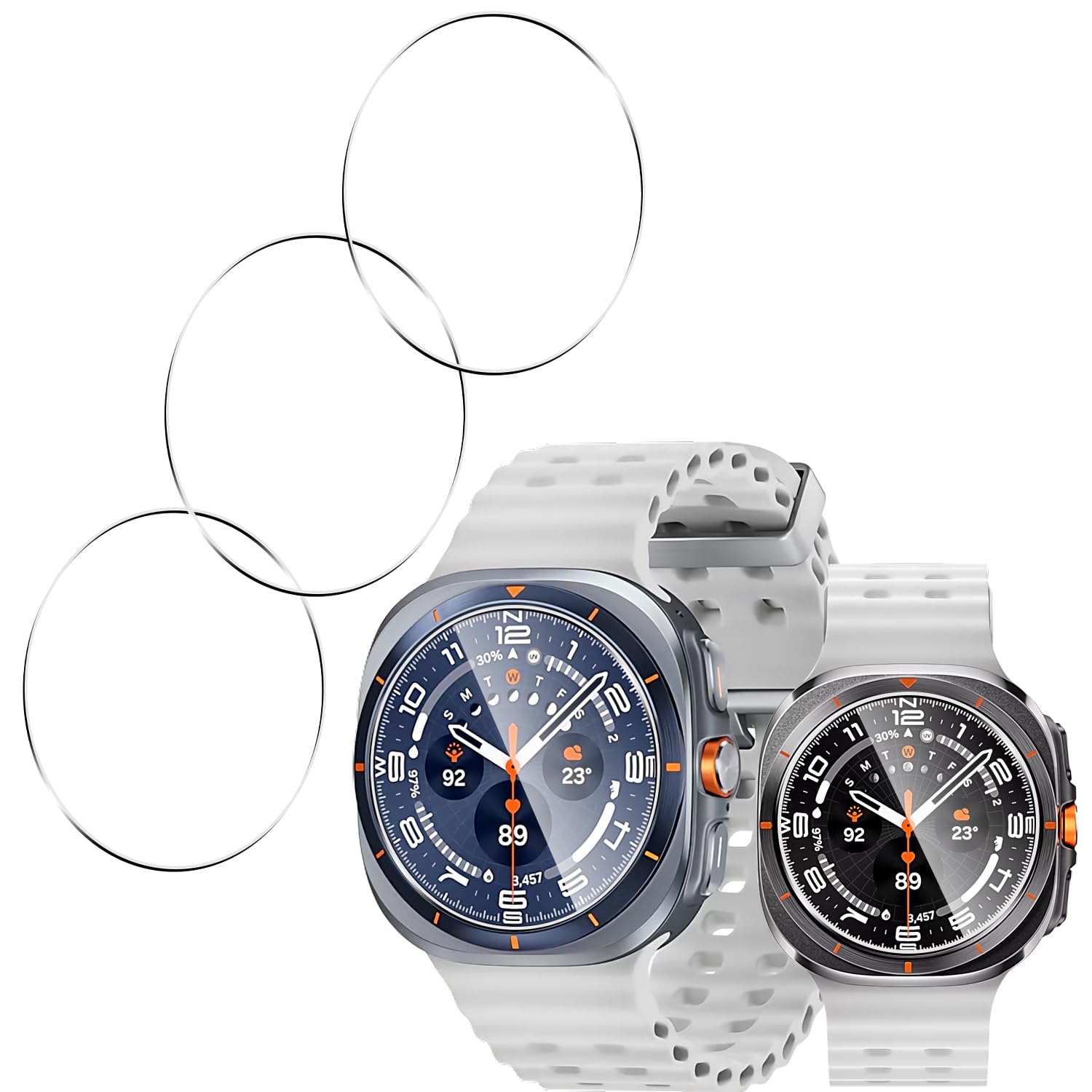 Amazon.co.jp: 【3枚セット 日本旭硝子製】 用 Galaxy Watch Ultra 
