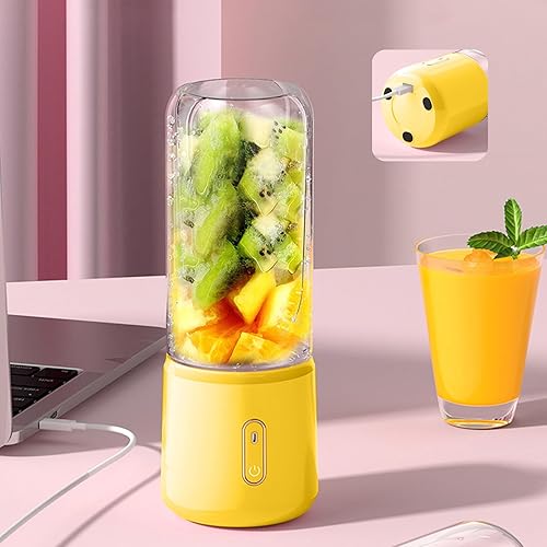 Miniatura 4 de Licuadora personal portátil para batidos y batidos, exprimidor de frutas recargable por USB con 6 cuchillas, licuadoras de mano para viajes