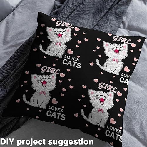 Miniatura 4 de Feelyou The Yard, tela con estampado de gatos, bonita tela de tapicería de gato para sillas, patrón de gatito, regalo para amantes de los gatos,