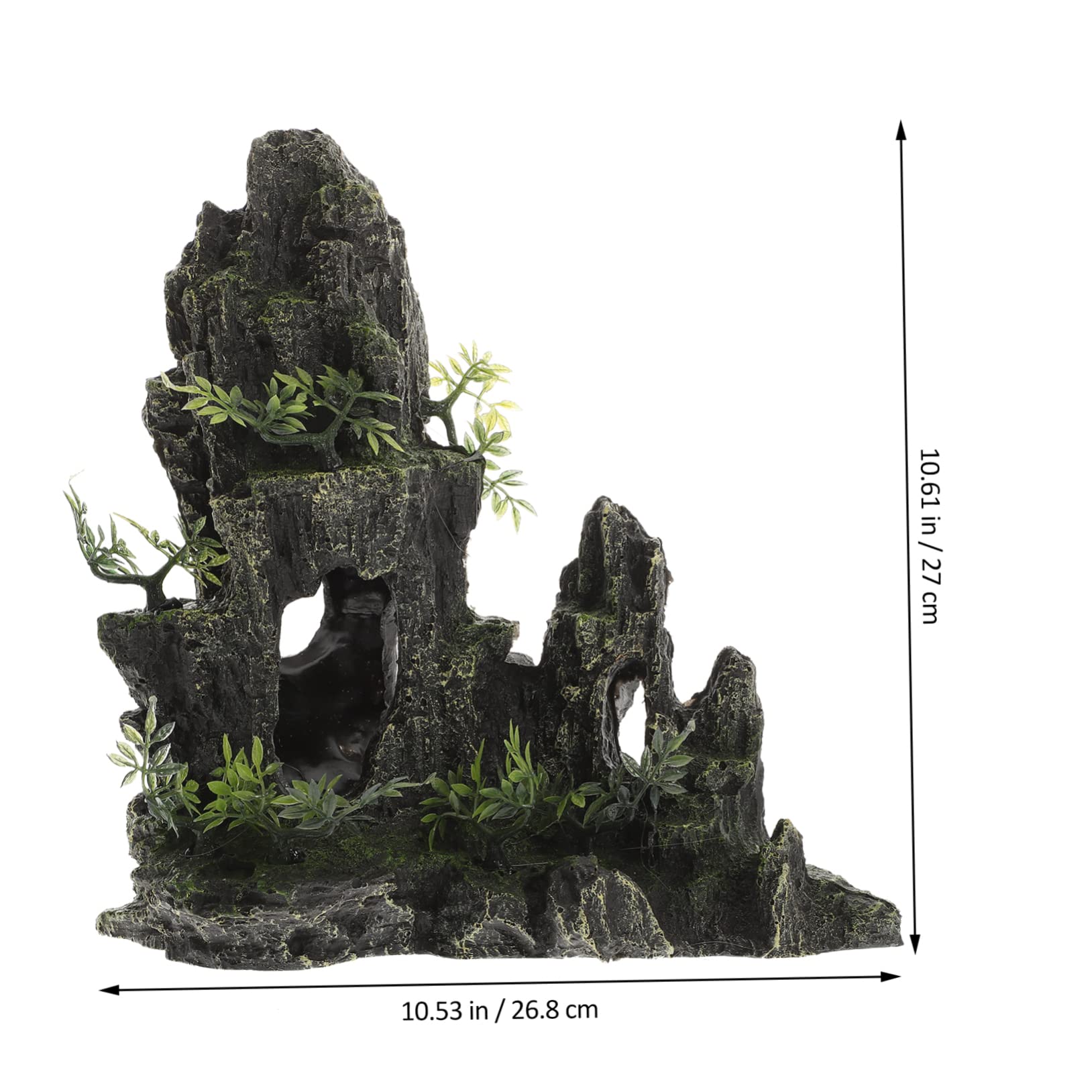 POPETPOP Estatua Decorativa De Rocalla para Acuario Decoración De Pecera Artesanía De Resina Miniadornos para Acuario