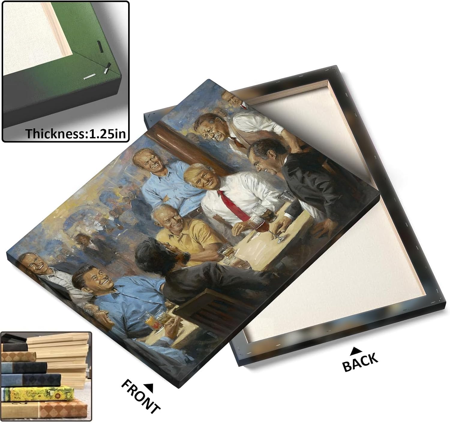 TYPTEK Donald Trump Wall Art 47th President of the US Republican Presidents Gathering Pictures Print Patriotic Group Portrait Vintage Wall Decor Artwork for Office, or Living Room 16x20inch