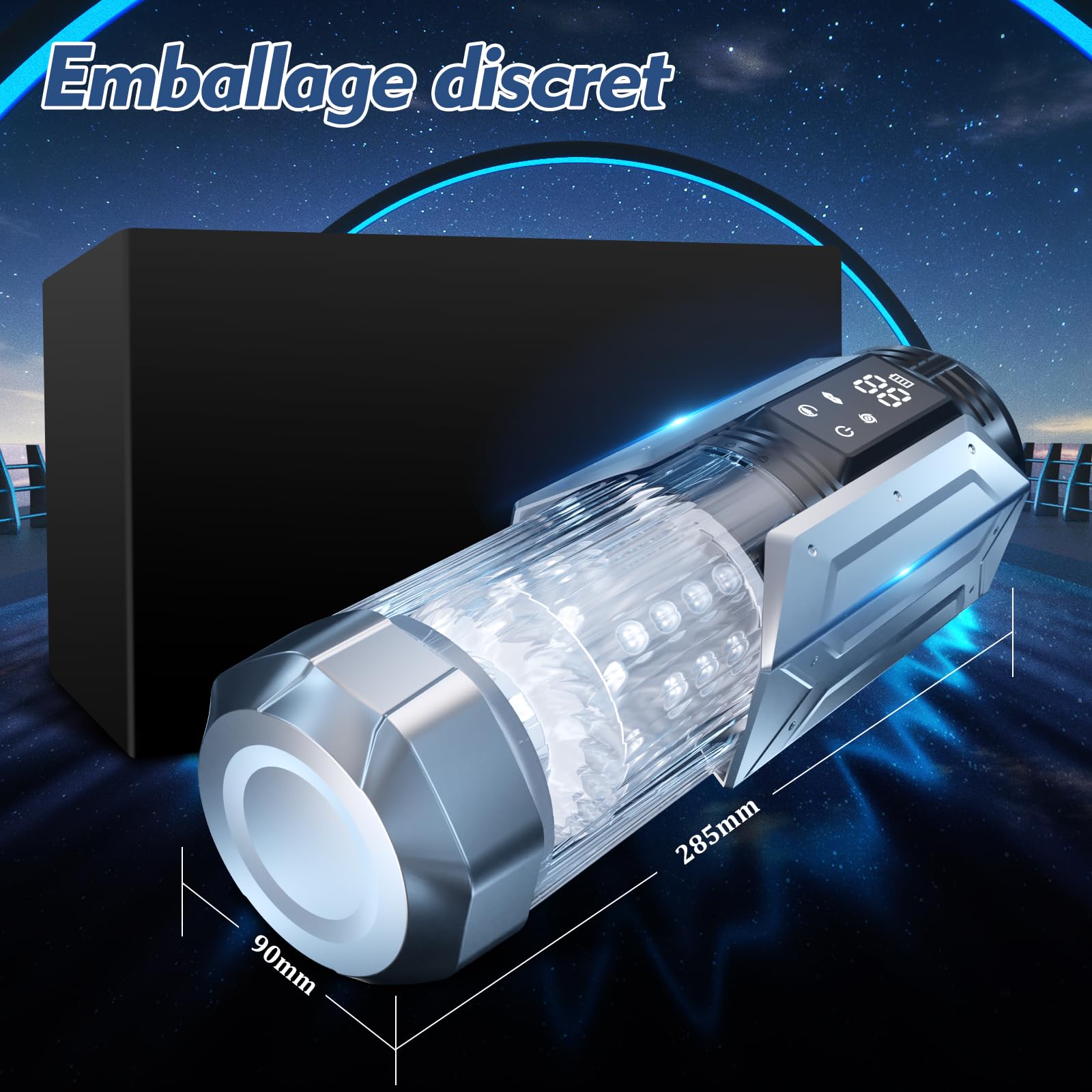 Masturbateur Homme Sex Toýs Homme - Masturbeuse Homme Sextoyse Homme Sex Toys avec 7 Modes de Succion & Vibration & Télescopique & Rotation Masturbateurs Masculins Masturbâteur Homme Mains Libres