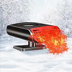 Aquecedor de carro portátil, aquecedor de carro de 150 W 12 V e descongelador para descongelamento rápido do para-brisa, 2026 novo aquecedor de isqueiro 2 em 1 para carro, aquecedor de painel pessoal