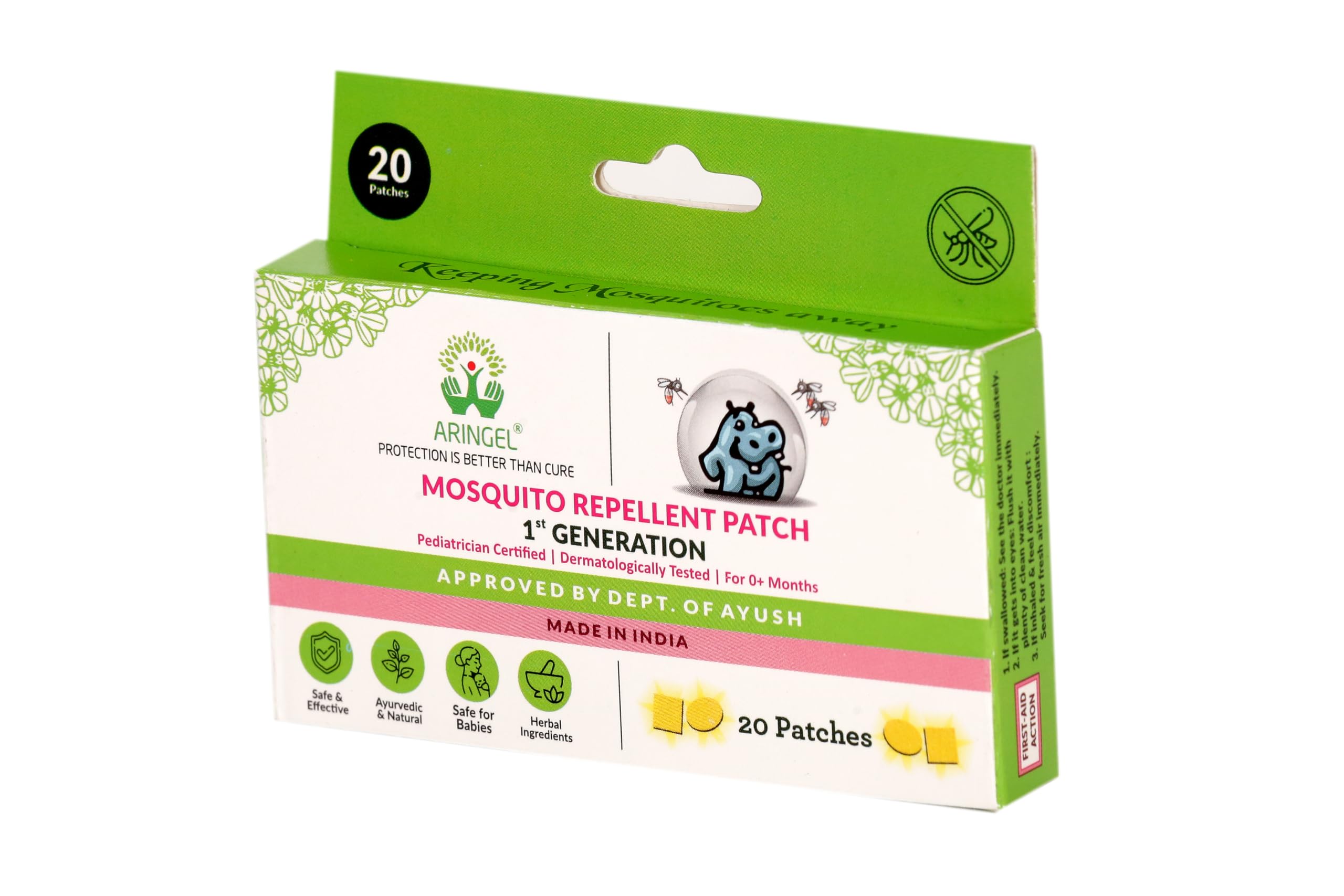 Aringel Herbal Natural Mosquito Repellent Patch Anti Mosquito Plain Patch (20) (B01241LKY2) Amazon Price History, Amazon Price Tracker