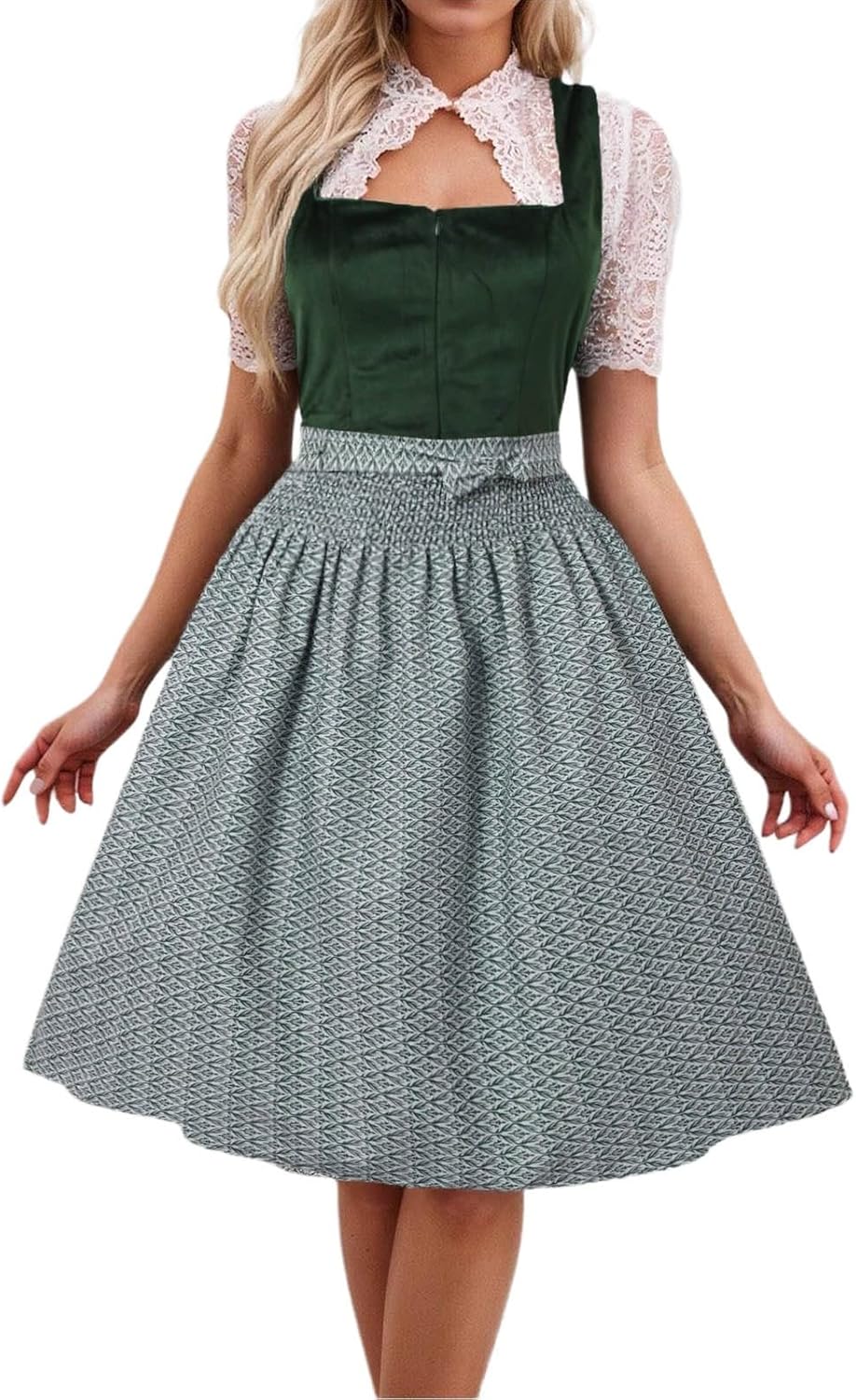 女性用オクトーバーフェストディアンドルドレス 伝統的なドイツビールフェスティバルチューム78