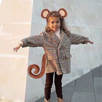 Générique Oreilles Et Queue De Singe - Bandeau De Cheveux Et Queue De