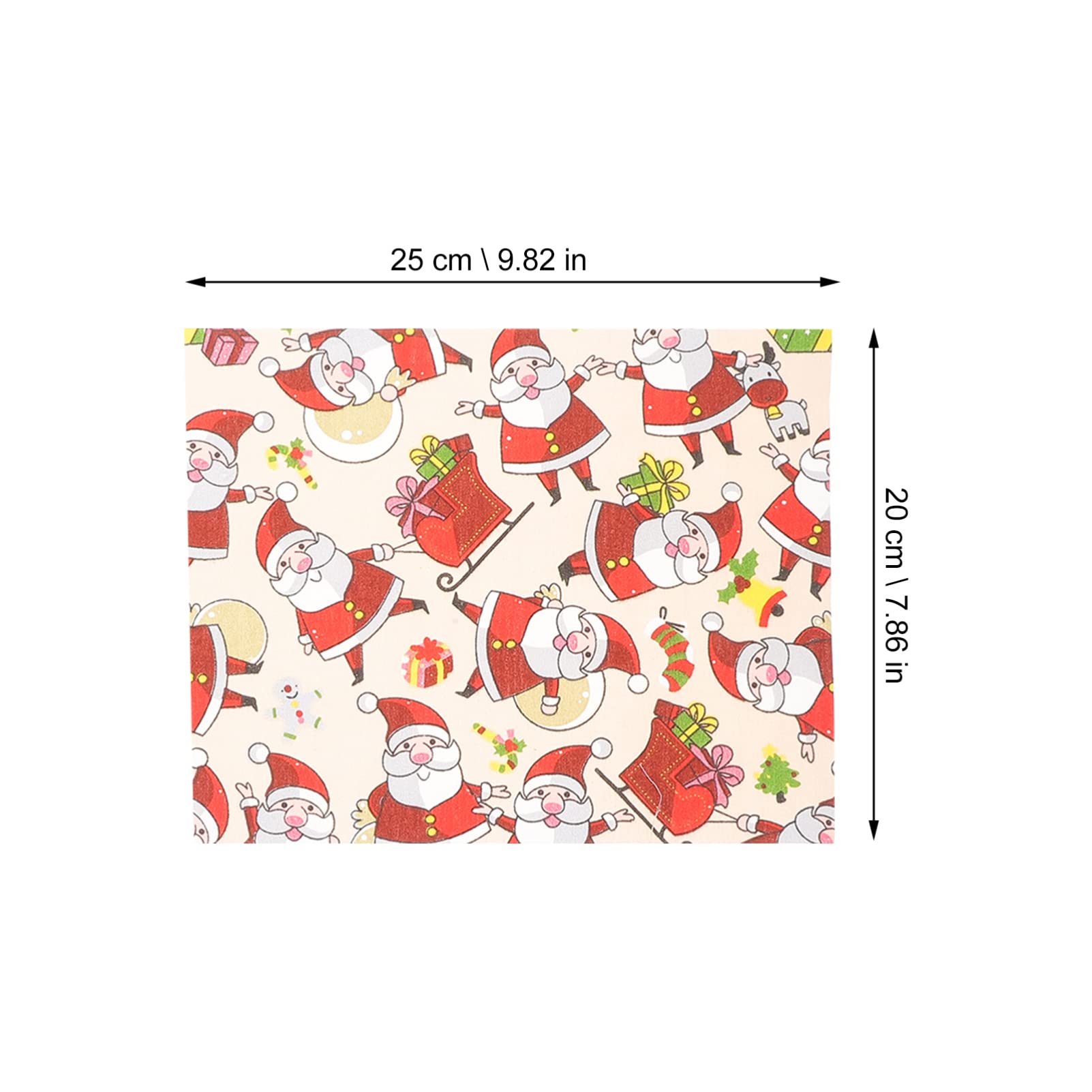 MAGICLULU 10hojas Tela de Algodón Navideña Tela de Patchwork Estampado Floral para Hacer Tú Mismo para Decoración de Navidad y Manualidades DIY