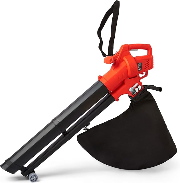 Home Treats Premium 3 in 1 Leaf Blower 3000W Garden Vacuum & Mulcher Shredder | 40 Litre Collection Bag Garden Blower 10:1 Ratio | Extra Long 15 Metres Cable Corded