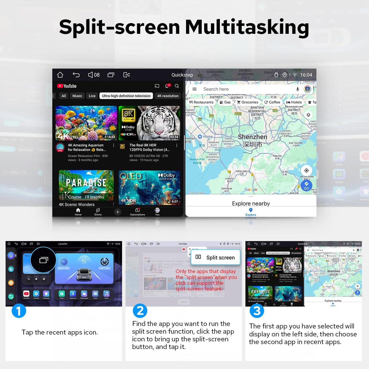 Joying Car Radio for Dodge RAM 1500/2500/3500 2013-2018 Upgrade, Android 13 Head Unit 10.1 Inch IPS Touchscreen Stereo for 8.4" OEM Display, with CarPlay & Android Auto, Mirror Link, AM/FM(JY-CR852T8)