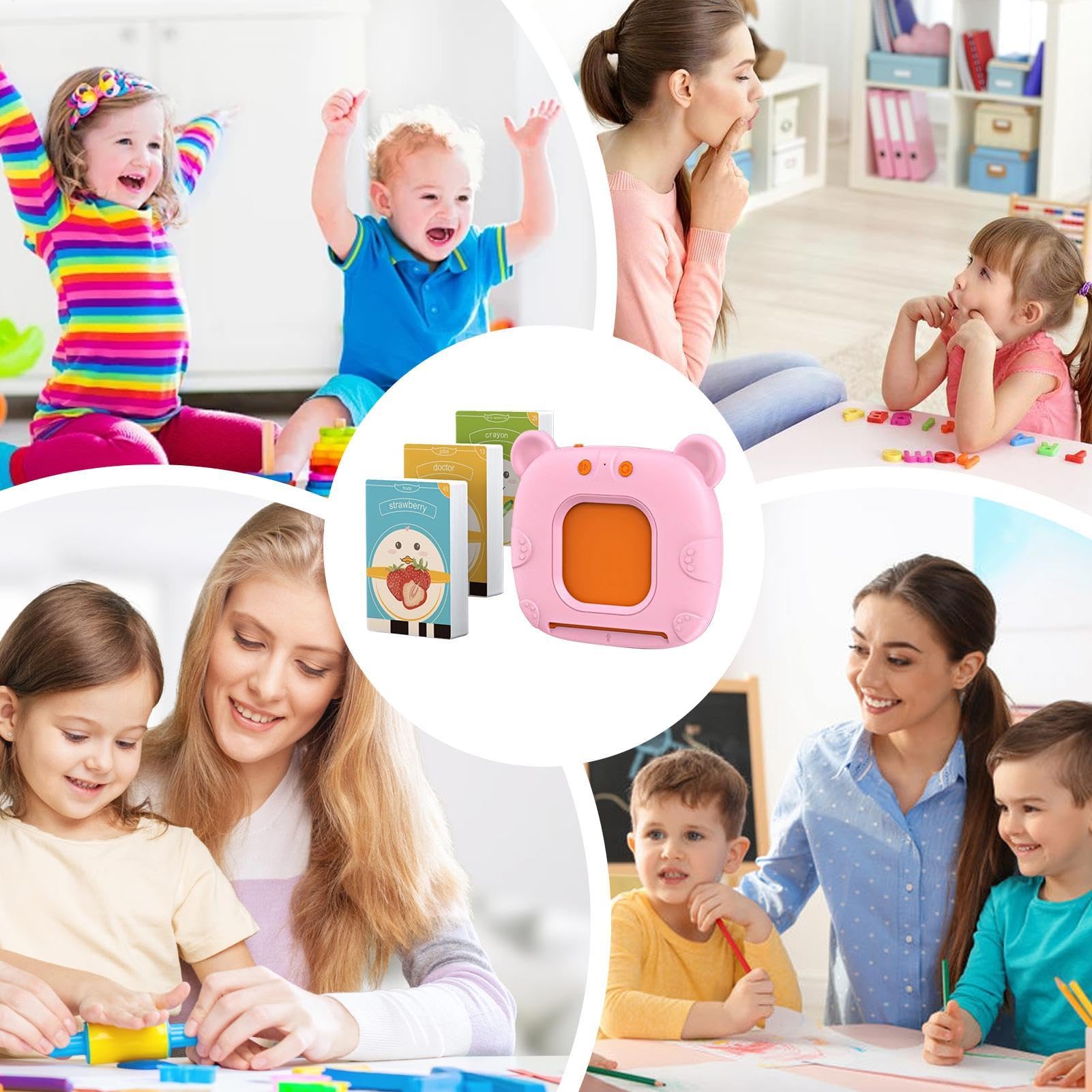 Tarjetas flash parlantes | Tarjetas didácticas para niños pequeños de 2 años, juguetes sensoriales | Tarjetas flash parlantes para juguetes interactivos para niños pequeños | Tarjetas Flash, juguetesC