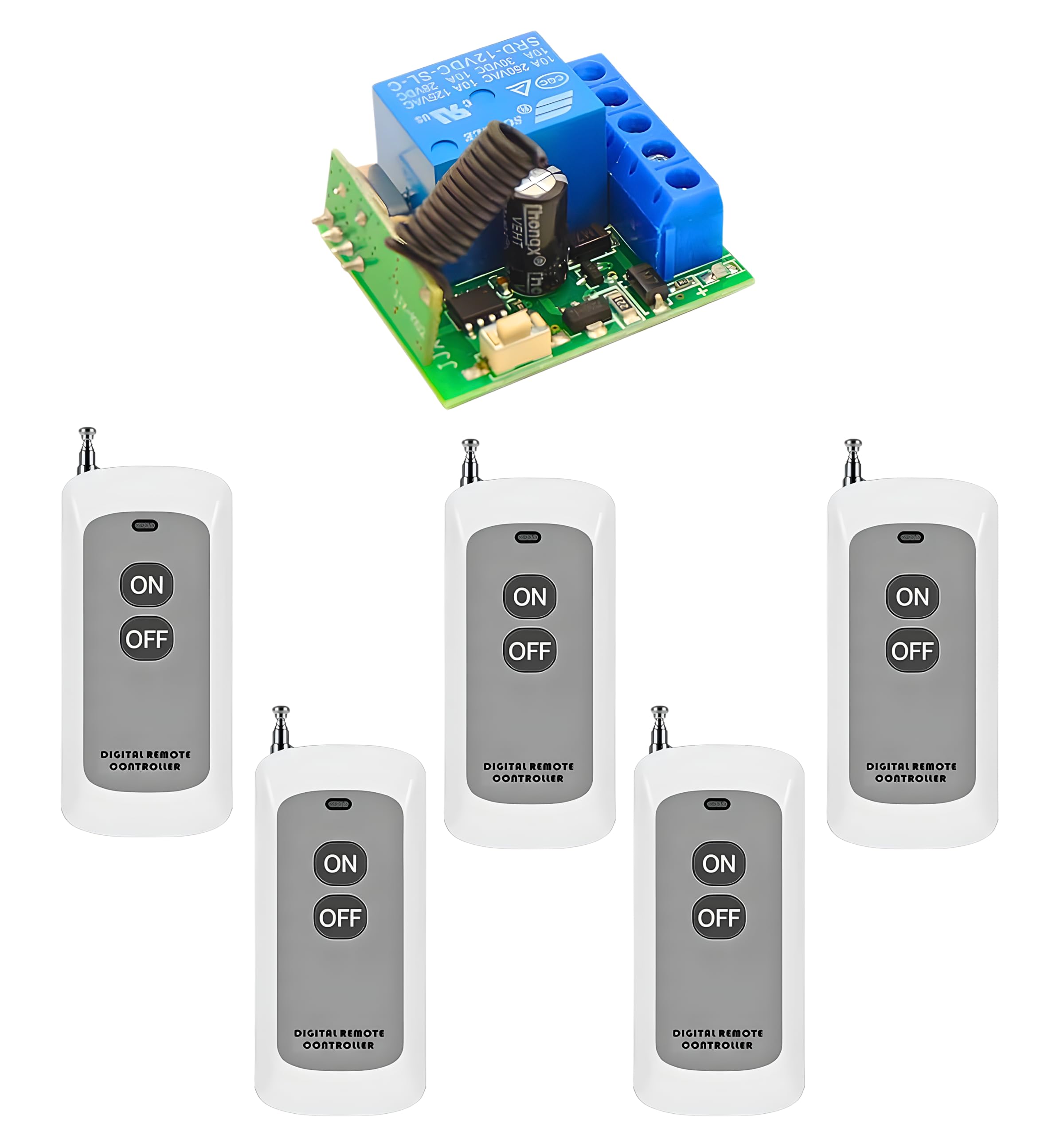 Roboway 433MHz RF Wireless Switch | 1 Channel AC 85–220V Receiver with EV1527 2-Button Remote | Long Range Wireless Light & Fan Control Relay Module | Home Automation Kit (1 Remote and 1 Receiver) — Amazon image 20