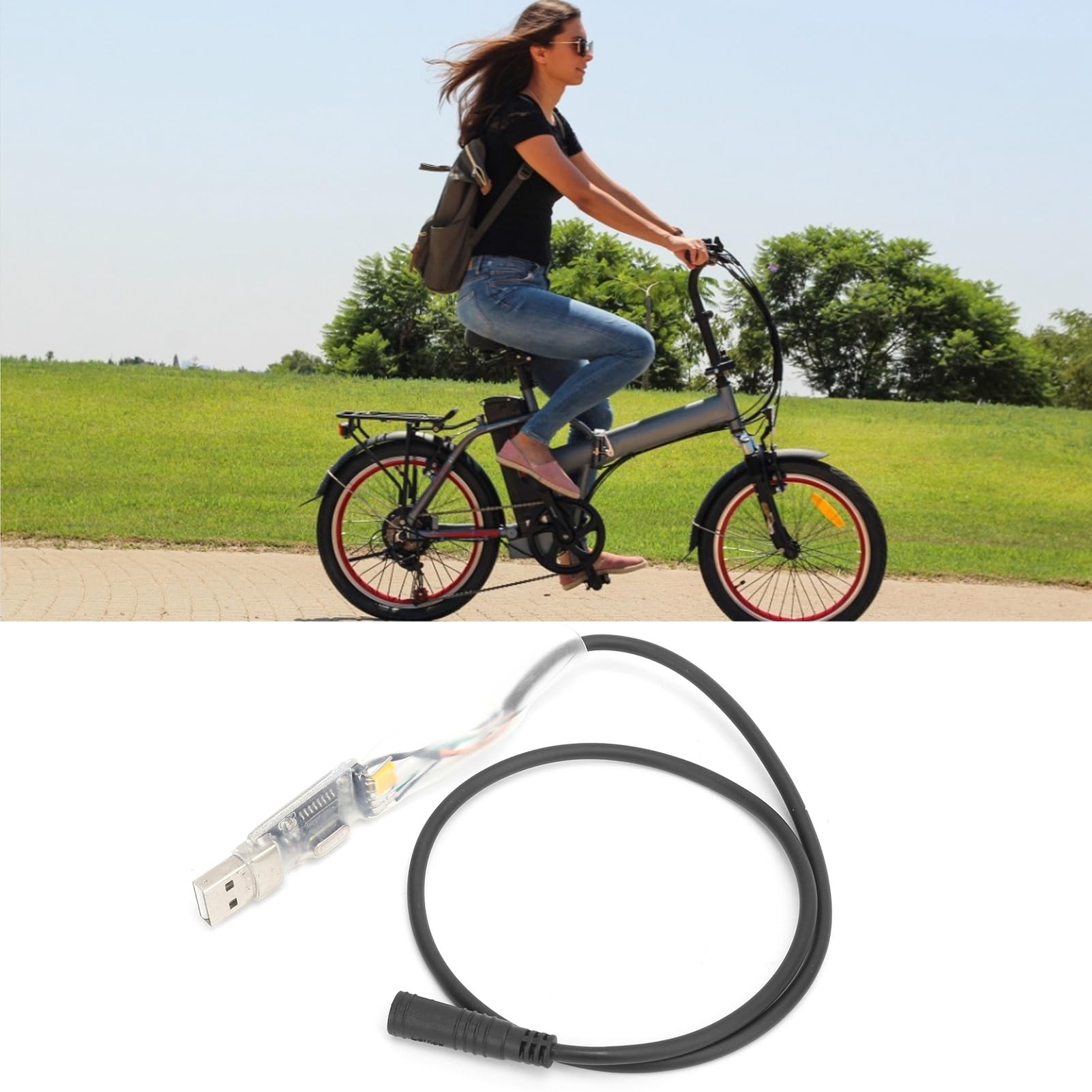 Kabel do Programowania USB Nylon z Napędem dla Silnika Elektrycznego - Kompatybilny z Bbs01 Bbs02 Bbs03 Bbshd