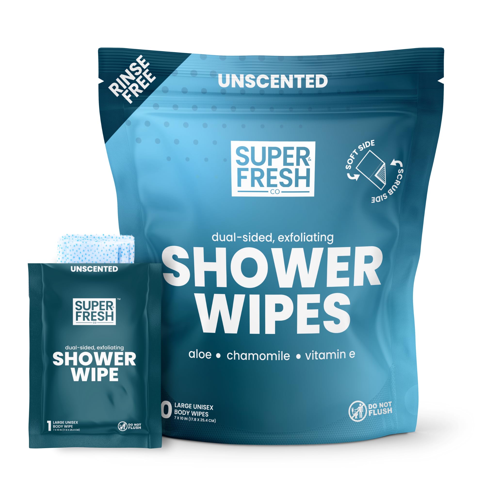 FunkBlock Shower Wipes Delay Wipes for Men - Confident, Long Lasting, No Numbness, Vegetable Derived, Easy Wipe Clean