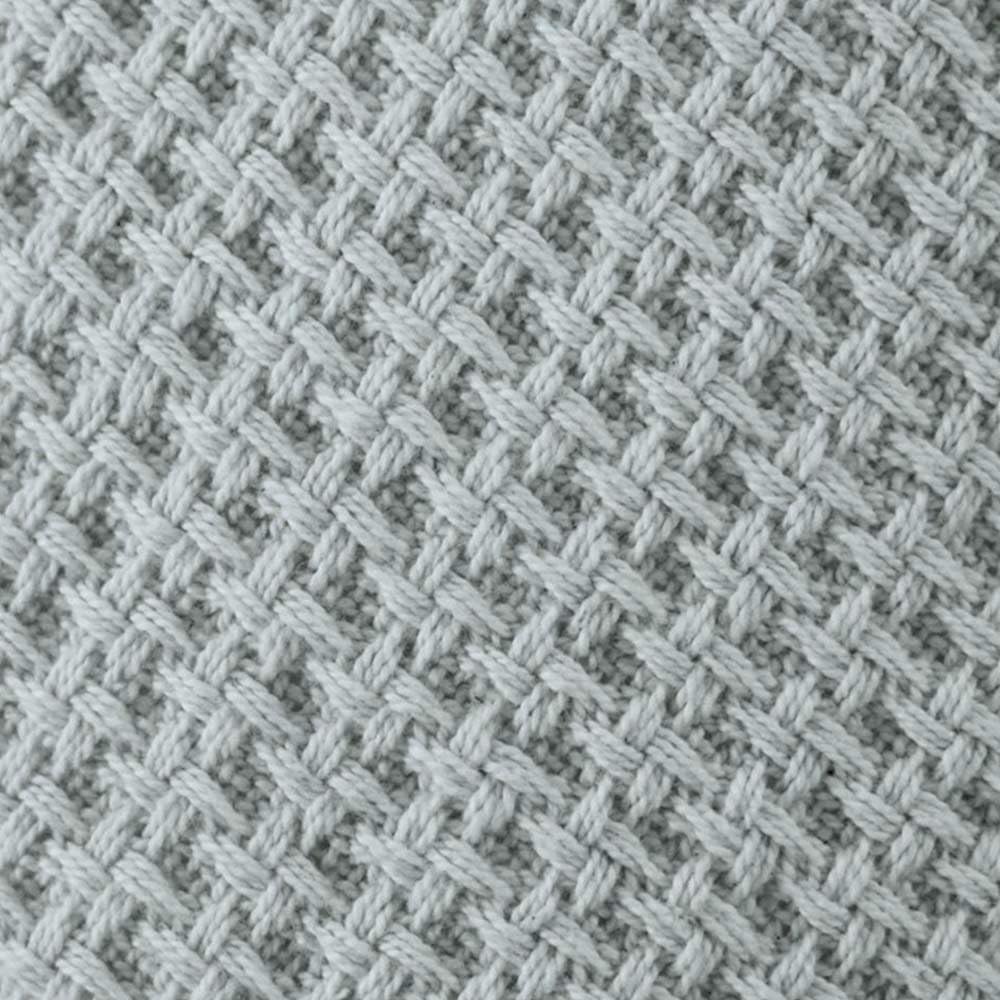 Theraline - El cojín de lactancia original de 1,90 cm incluye funda de punto fino azul niebla.