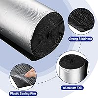 Vista 5 de Zhengmy Tapete de aislamiento térmico y acústico para automóvil de 36.3 pies cuadrados y 196 mil, tapete insonorizante automotriz con rodillo