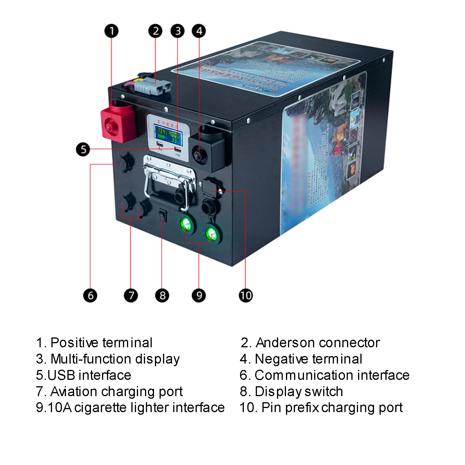 LiTime 24V 100Ah Lithium Batterie LiFePO4 Akku mit 100A BMS für Solar
