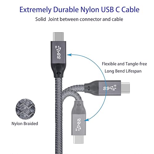 Miniatura 4 de Cable USB C a USB C de 6.6 pies  Cable de carga USB C tipo C, cable de carga rápida USBC a USBC cable compatible con iPhone 1515 PlusProPro MaxiPad