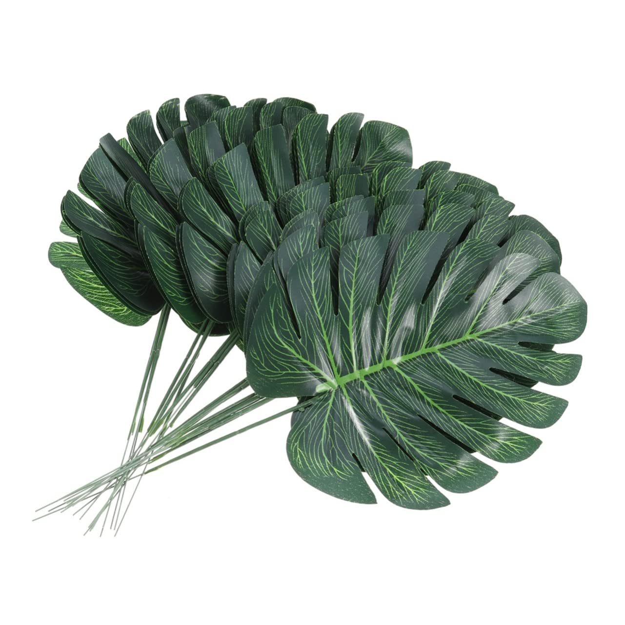 PRETYZOOM 2 Set Di Foglie Finte Foglie Artificiali Mini Foglie Di Monstera Per La Decorazione Di Casa Ufficio Bar 30 Pezzi * 2
