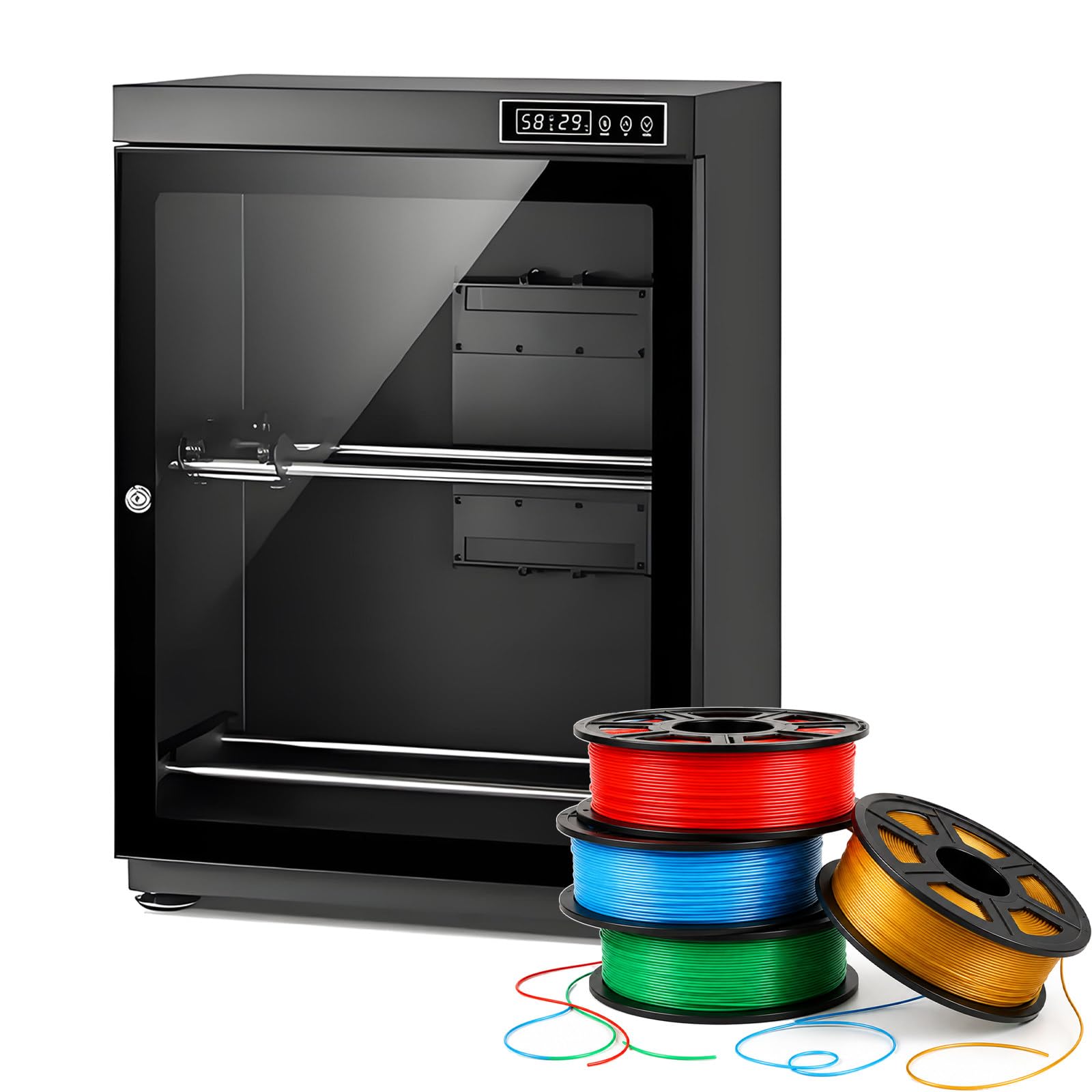 Caja de Secado de Filamentos de Impresora 3D con Estantes Multinivel 70L