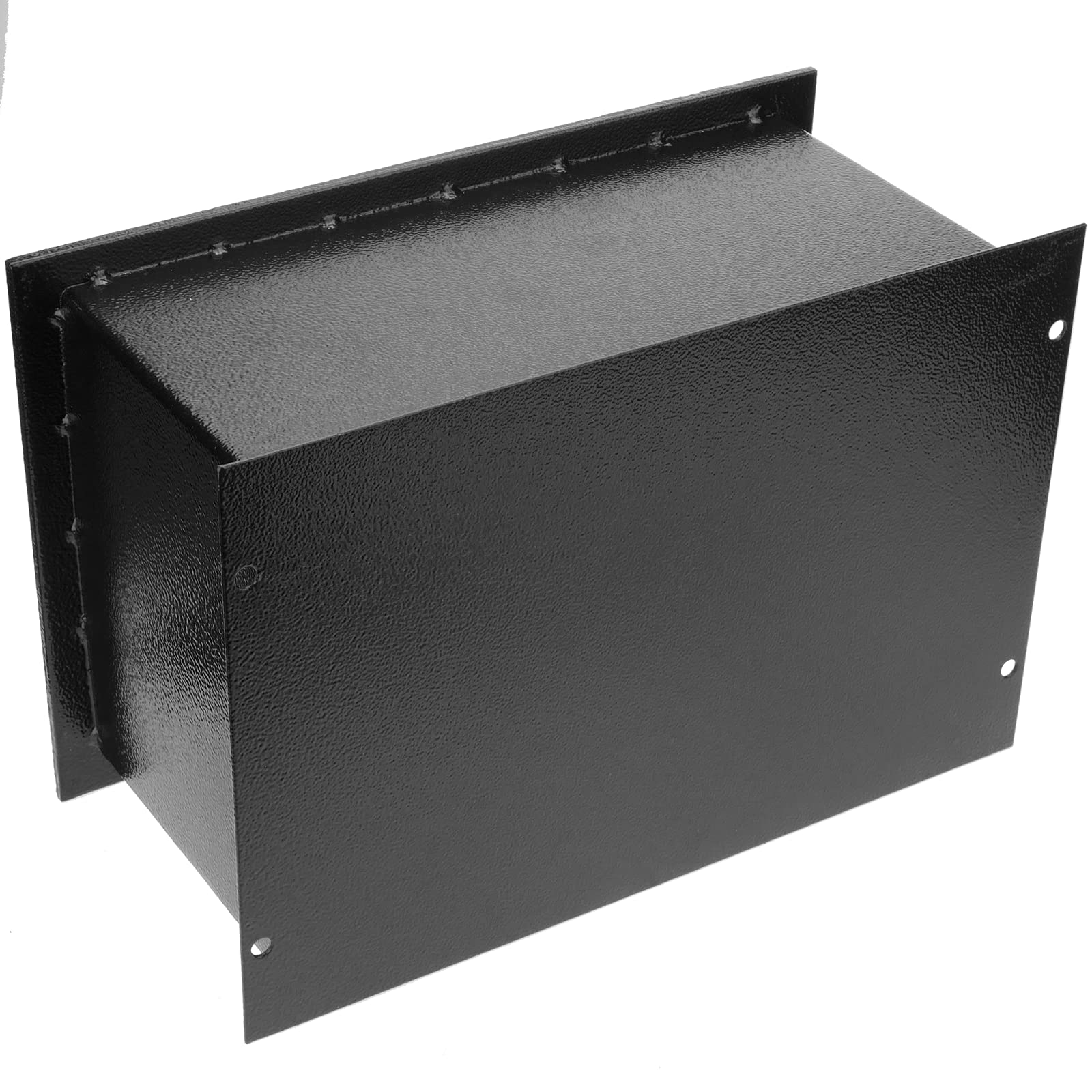 PrimeMatik - Coffre-fort de sécurité encastré en acier avec clés 26 x 15 x 18 cm noir