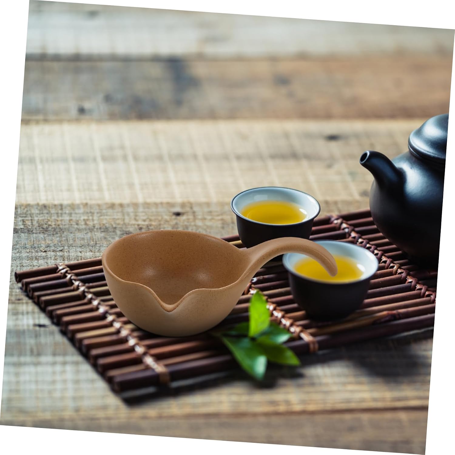 PRETYZOOM Ceramic Tea Scoop and Water Dipper Elegant Household Tool for Accurate Loose Leaf Tea and Coffee Measurement Versatile Ceramic Accessory for and Enthusiasts