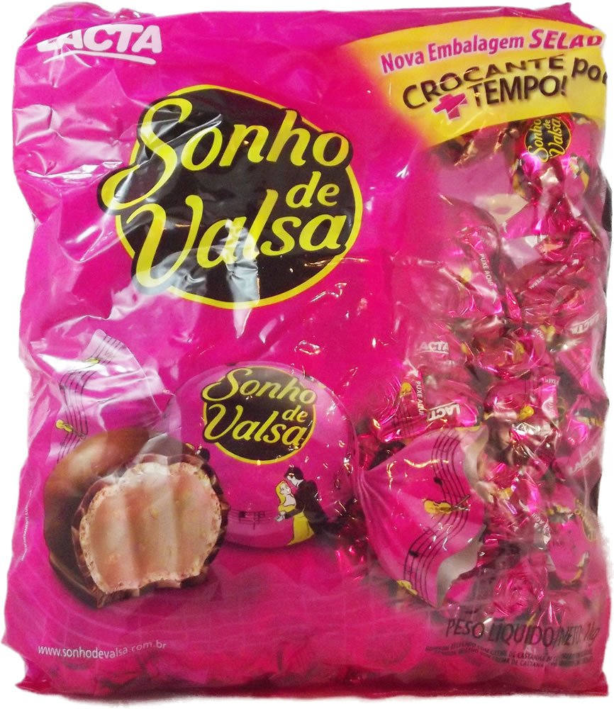 Bonbon Sonho de Valsa Lacta 35.27oz | Bombom Sonho de Valsa Lacta 1kg (PACK OF 03)