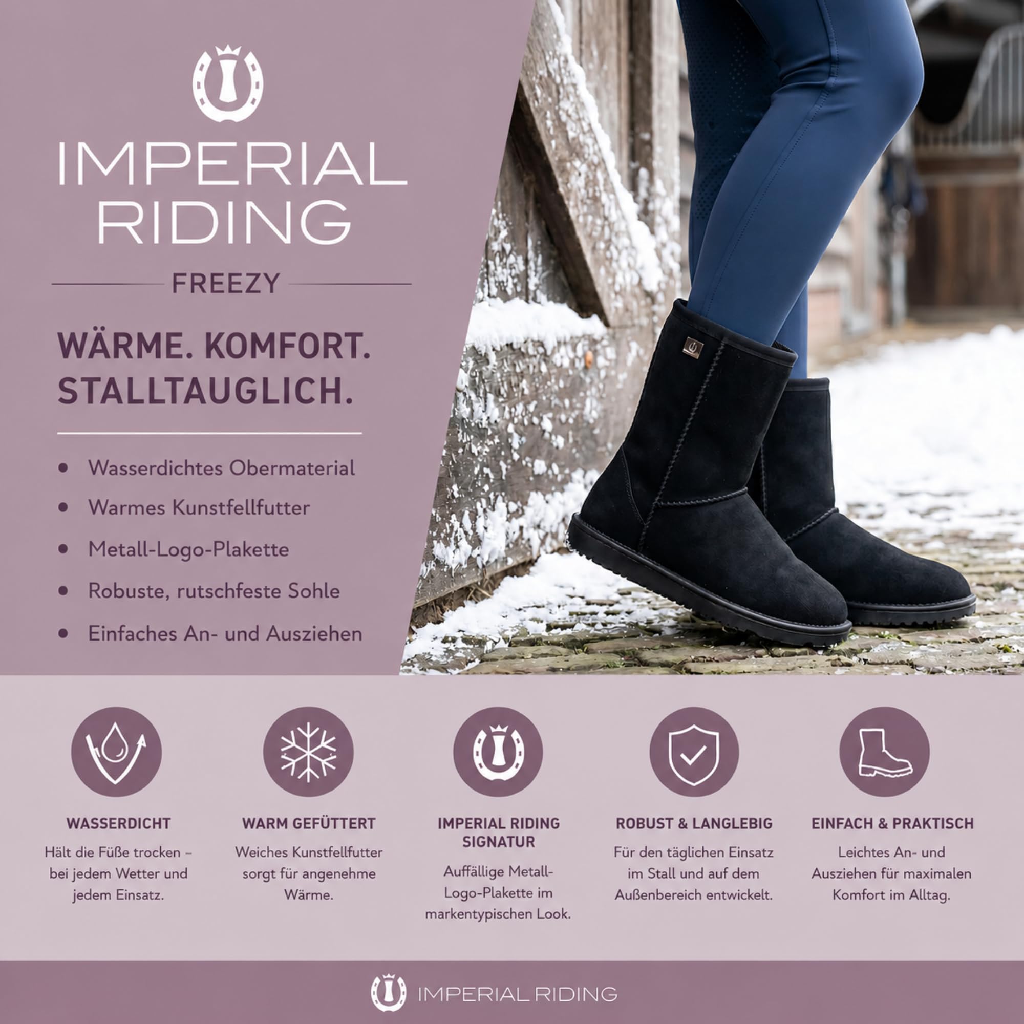 Imperial Riding Femme Stable Boots Irhfreezy Botte de Neige