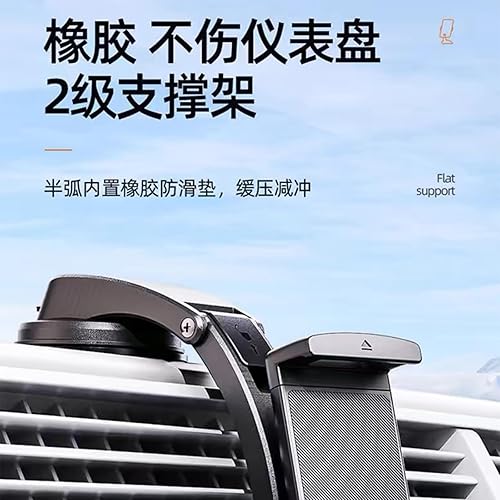 Miniatura 6 de Soporte para tablet de vehículo de posición flexible, rotación de 360 grados, soporte de succión segura, no bloquea, vista de conducción, soporte de