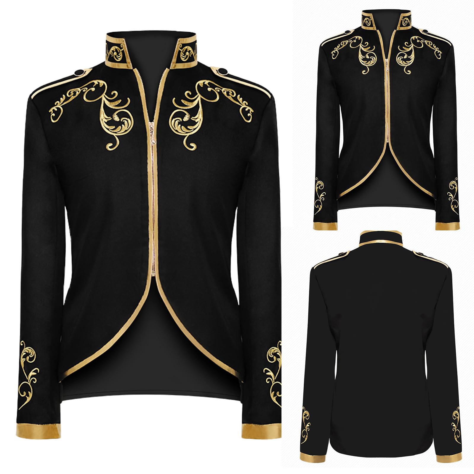 NFAOEGJ Mens Medieval Renaissance Jacket - Image 4