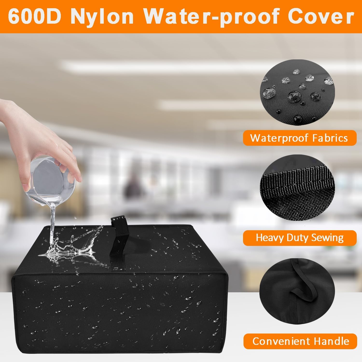 Printer Cover for HP DeskJet 2755e & 2855e Wireless Printers and Canon Pixma MG3620 - Waterproof, Dust Resistant, Thickened Cover (18.1"D x 14.2"W x 5.9"H)
