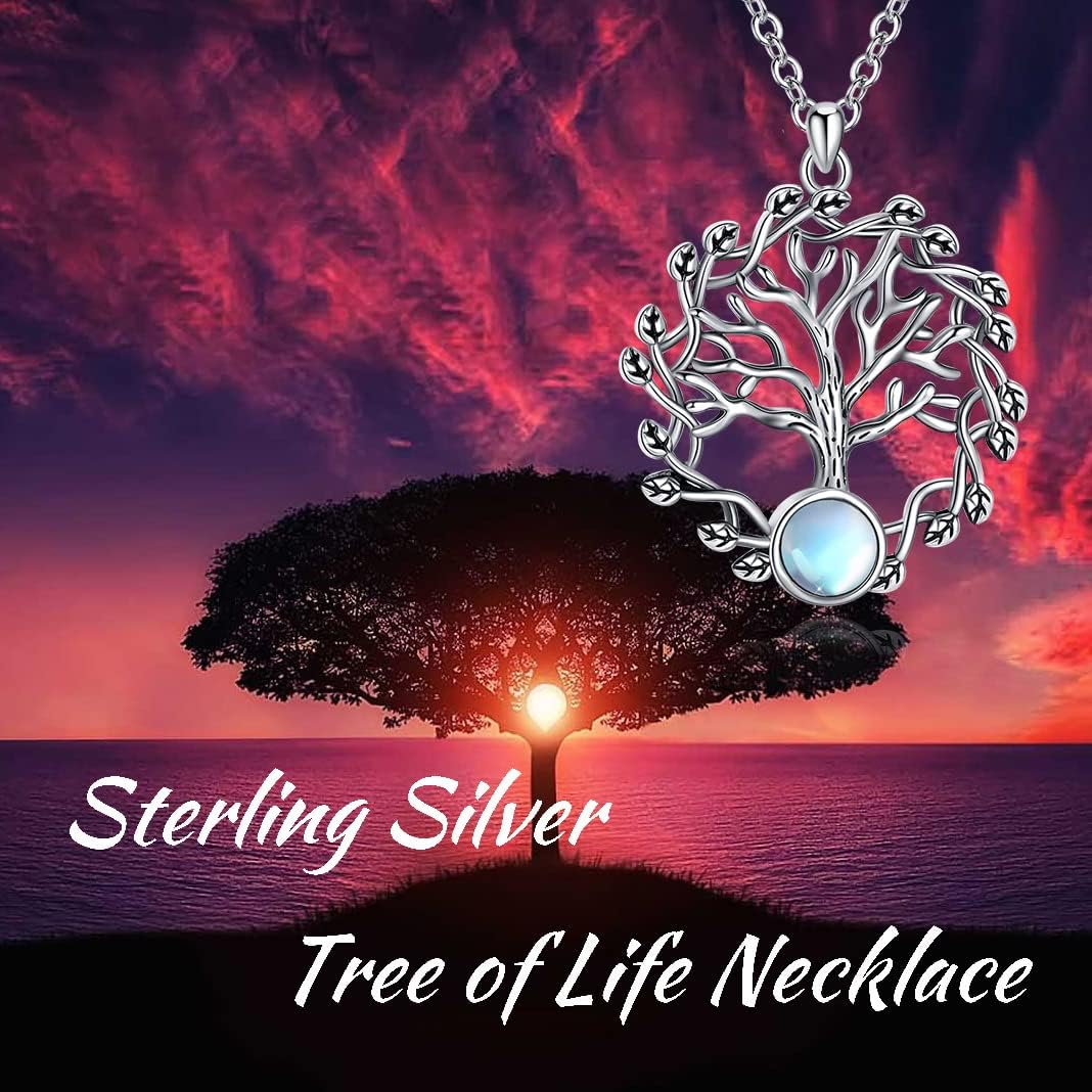 Tree of Life Thor Hammer Pendant Necklace for Women Sterling Silver S925 Jewelry for Women US1 - Image 6