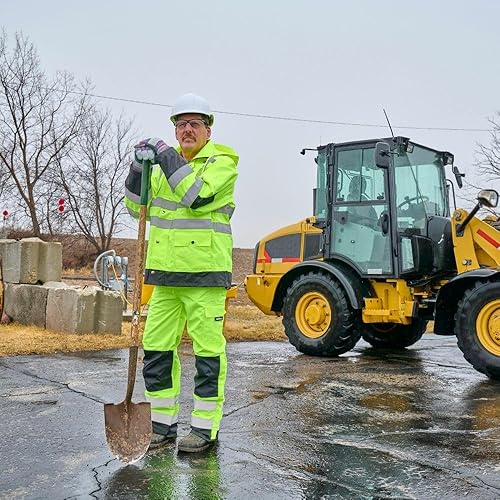 Miniatura 6 de SAFEGEAR - Pantalones de lluvia de clase E, alta visibilidad con cinta reflectante, cumple con ANSIISEA 107-2015