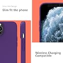 YATWIN Silicone Back Case for iPhone 11 Pro Max, Soft-Touch Phone Back Cover for Apple iPhone 11 Pro Max - Purple gallery image