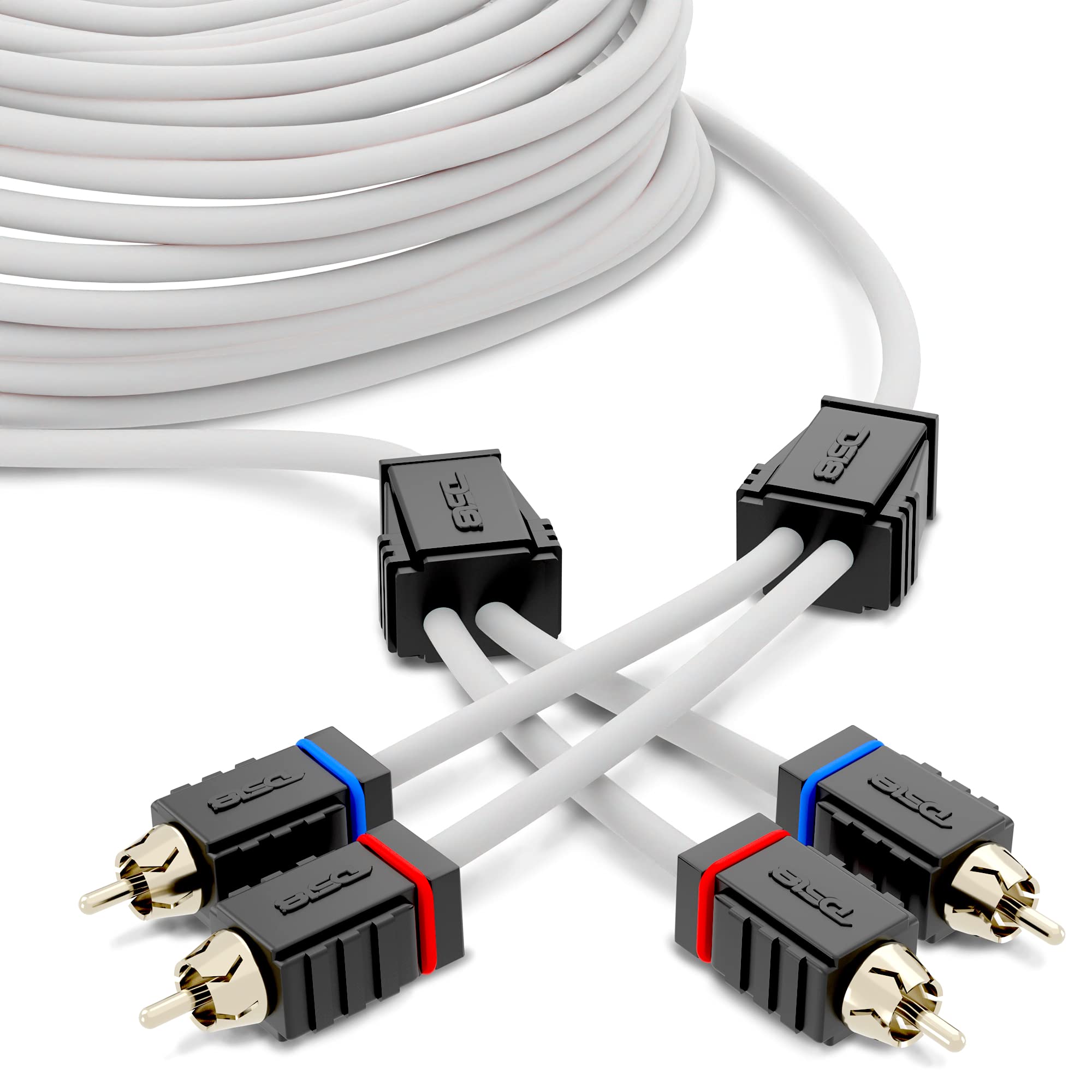 Música nítida a bordo con el cable RCA marino DS18 MOFCR-25FT de 25 pies para tus días de navegación 8