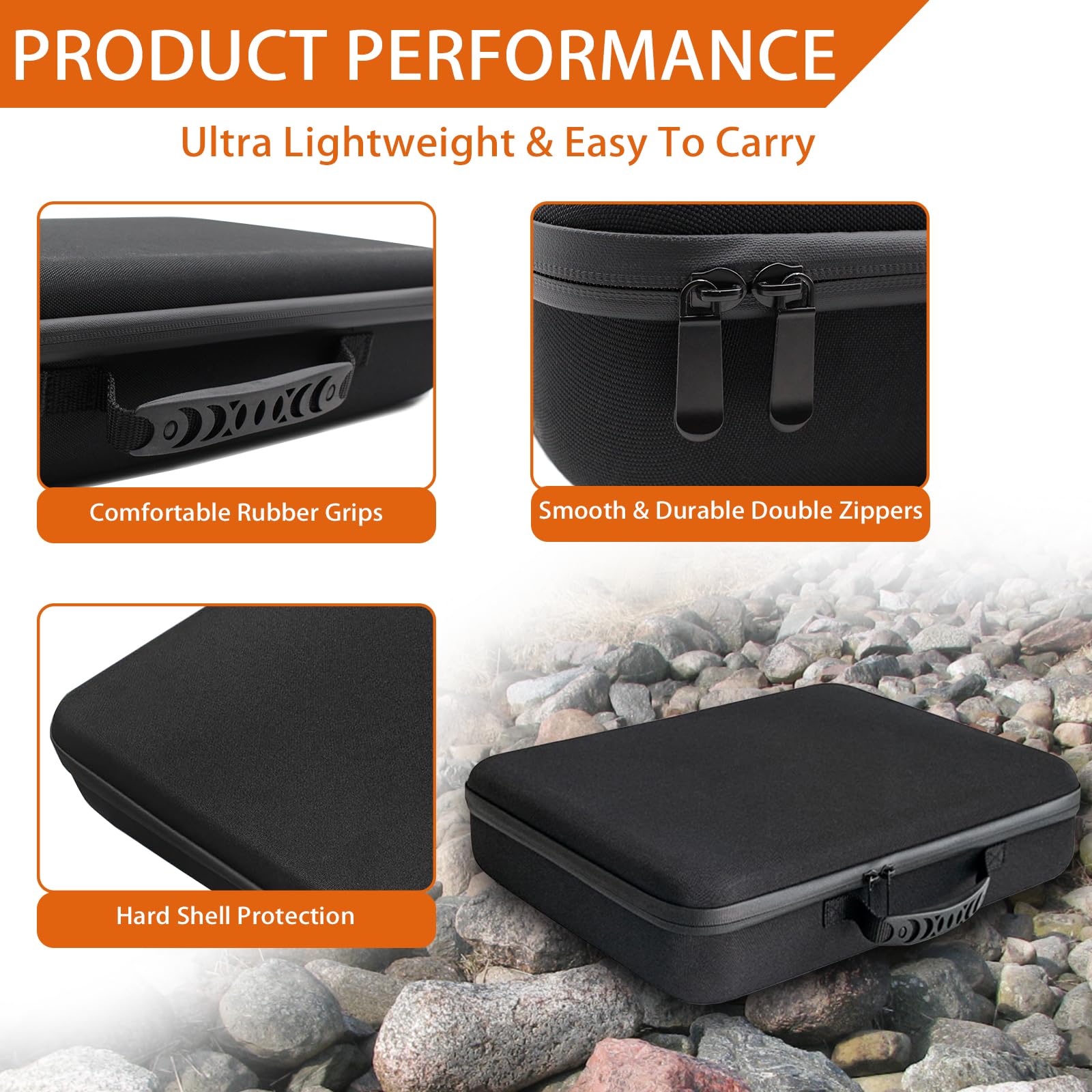 Boîte de Rangement Portable pour Starlink Mini-Kit, Boîte Rigide Étanche avec Compartiments Intégrés - Adaptée pour Les Campings-Car, Le Camping en Plein Air et Les Voyages