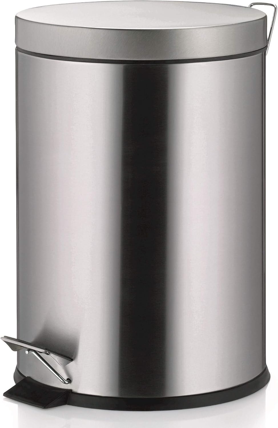 Kela Step Trash Can with Lid Janos Collection, Matte Stainless