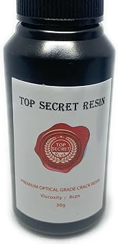 Glass Repair Resin UV Activated Crack Resin, Single 30Ml Bottle Professional USE