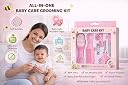 Baby Care Grooming Kit 6 in 1 Infant Hygiene Set with Comb, Brush, Nail Clipper, Cover for Nail Clipper., Scissors & Filer for Newborn & Toddler Safety Grooming Essentials Random Color gallery image
