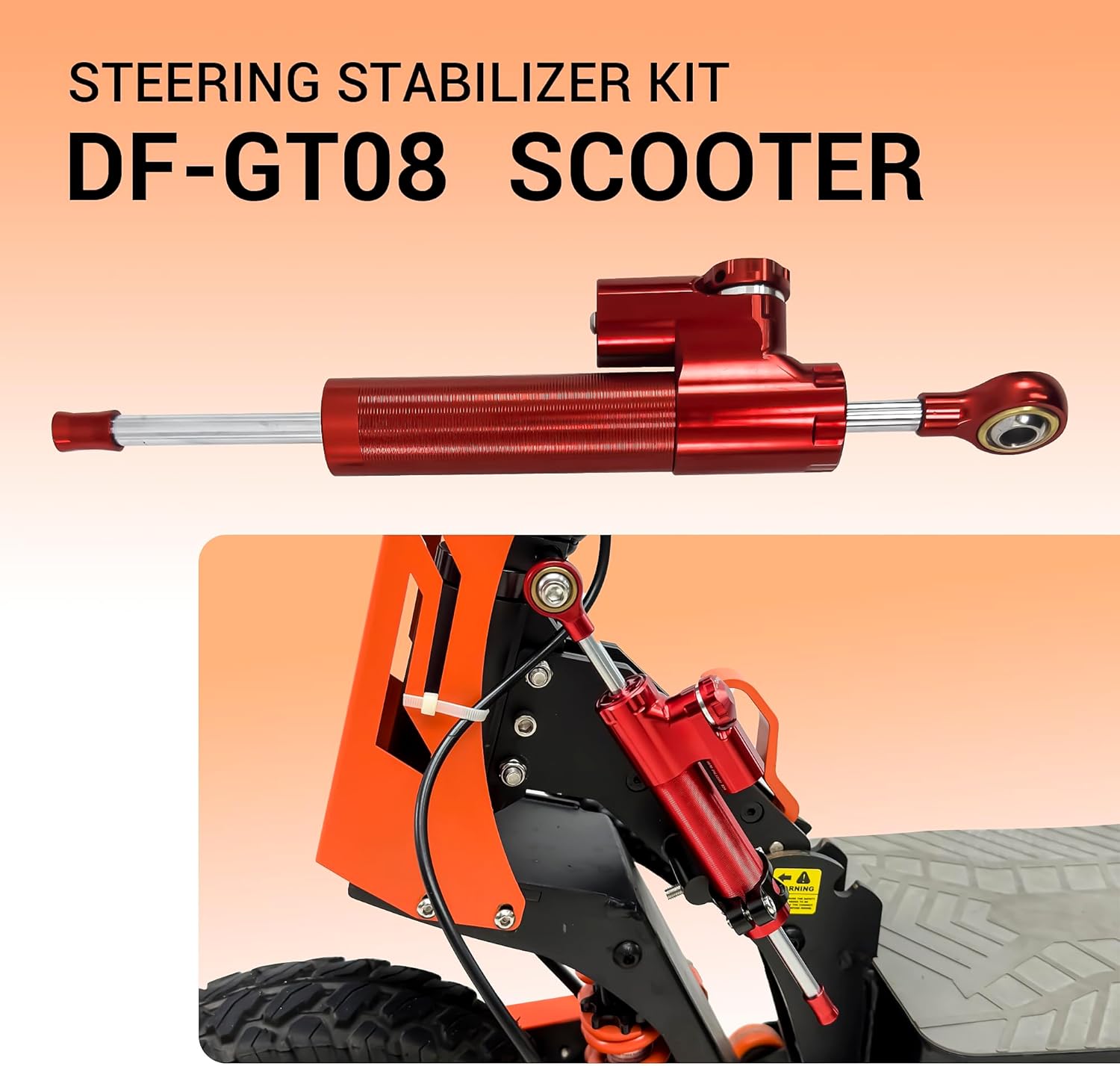 DOF DF-GT08 Electric Scooter Steering Damper and Stablizer,DF-GT08 Series E-Scooter Parts and Accessories, Fast Speed Dual Motor Off Road Electric Scooter Parts & Accessories