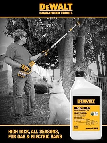 Miniatura 5 de DEWALT Aceite de motosierra biodegradable lubricante profesional de alto rendimiento no tóxico verde ecológico Ultraclean lubricante de barra y