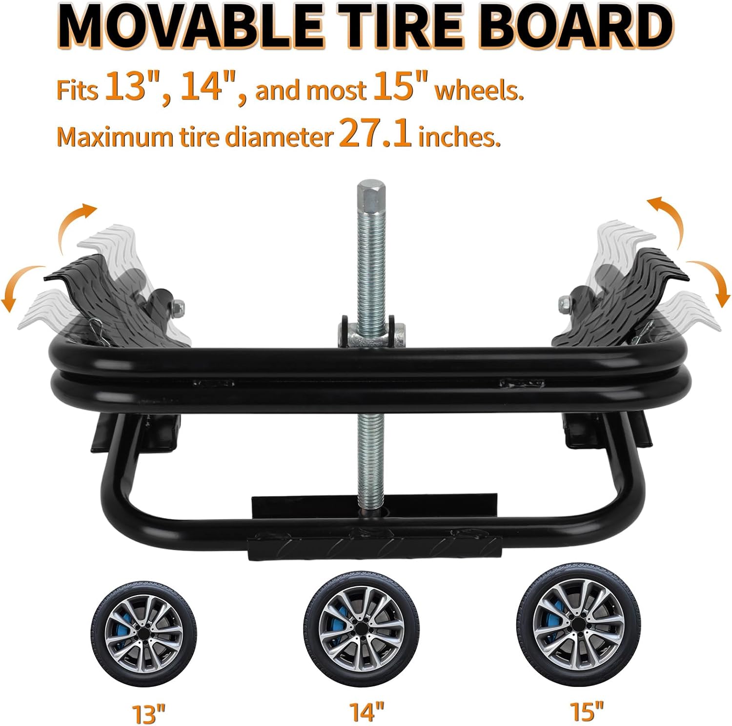 Light Trailer Tire Leveler with Ratchet Wrench, RV Camper Leveling System Fits Most 13", 14" and 15" Trailer Wheels, Easy Leveling Without Blocks or Ramps
