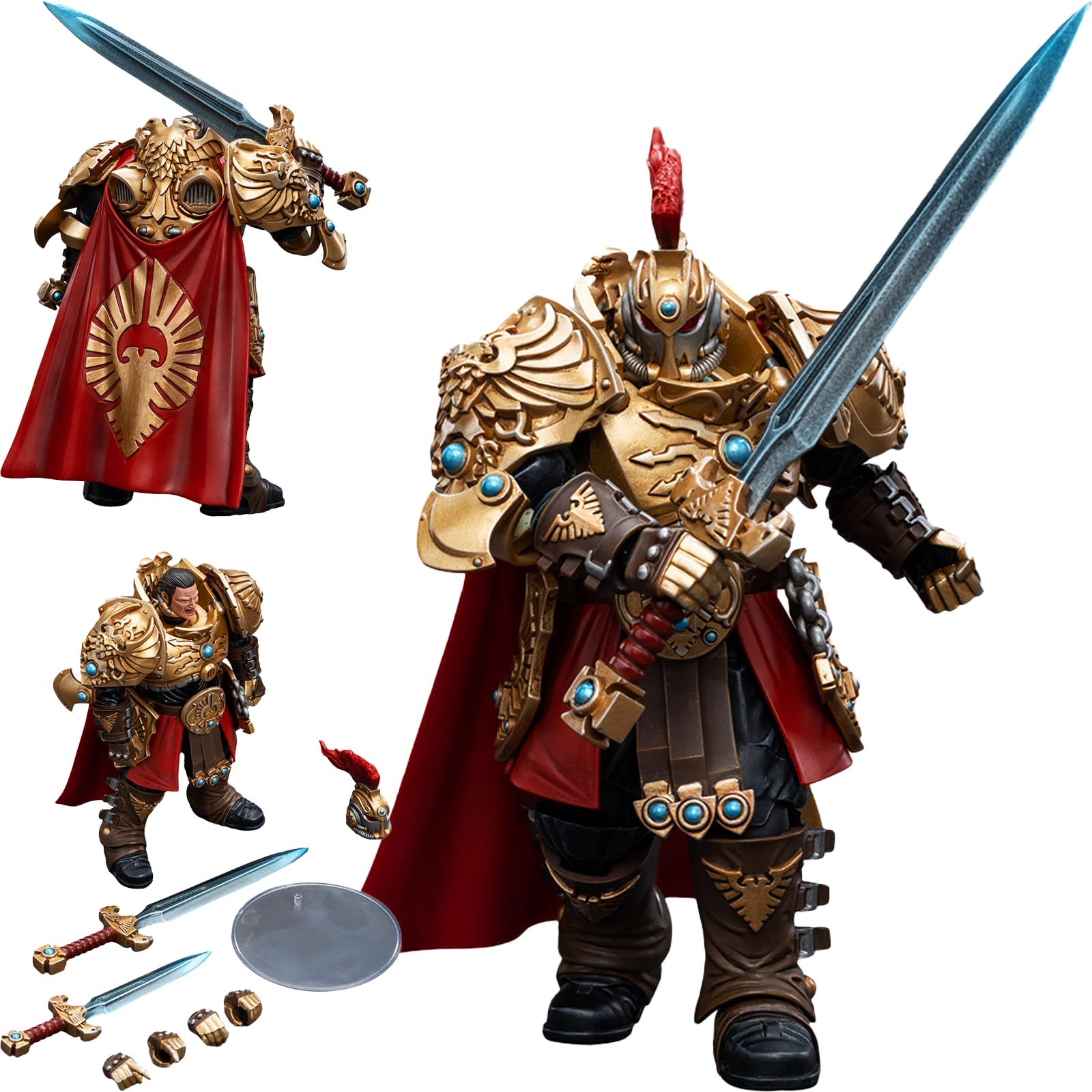 JOYTOY Warhammer 40K Adeptus Custodes 1/18 Action Figures Adeptus Custodes Blade Champion Model Collection â image 1